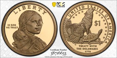 2013-S $1 Native American PR70DCAM