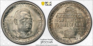 1946-D 50C Booker T. Washington MS64