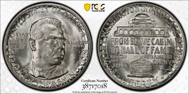 1947 50C Booker T. Washington MS64