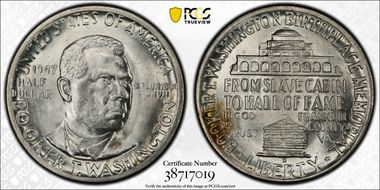 1947-D 50C Booker T. Washington MS64