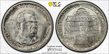 1948-D 50C Booker T. Washington MS66+