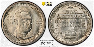 1950-S 50C Booker T. Washington MS64