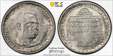 1951 50C Booker T. Washington MS65