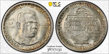 1951-S 50C Booker T. Washington MS66+