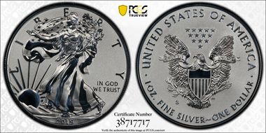 2019-S $1 Silver Eagle Enhanced Rev PR First Strike PR70
