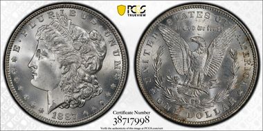 1887 $1 MS66+