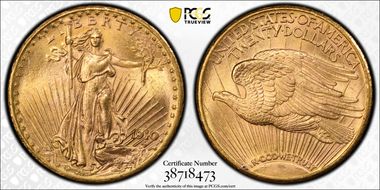 1910-S $20 MS64