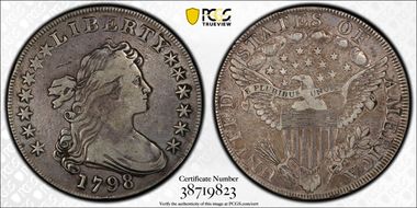 1798 $1 Large Eagle VF30