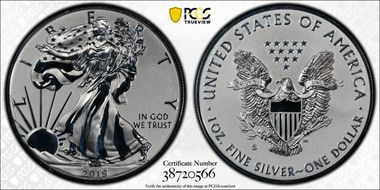 2019-S $1 Silver Eagle Enhanced Rev PR First Strike PR69