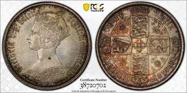 1874 Florin S-3893 MS63