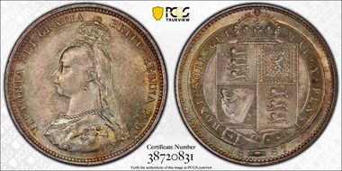 1887 Shil S-3926 Jubilee Head MS65+