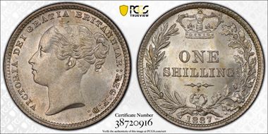 1887 Shil S-3907 Young Hd MS65