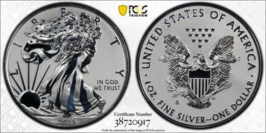 2019-S $1 Silver Eagle Enhanced Rev PR First Strike PR70