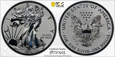 2019-S $1 Silver Eagle Enhanced Rev PR First Strike PR70