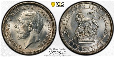 1926 6D S-4034 Mod Effigy MS67