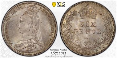 1892 6D S-3929 MS66