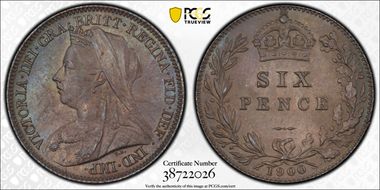 1900 6D S-3941 MS66+