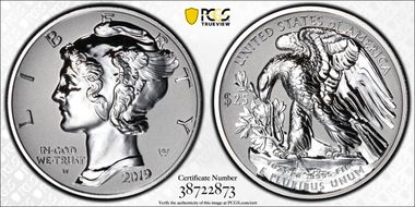 2019-W $25 Palladium, Reverse Proof PR69