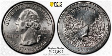 2019-W 25C Frank Church River of No Return NP Early Find Emily S. Damstra MS65+