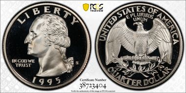 1995-S 25C PR70DCAM