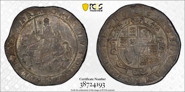 (1643-6) Crown S-3055 Exeter AU53