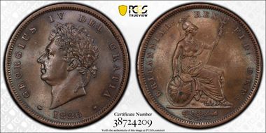 1826 1D S-3823 MS64BN