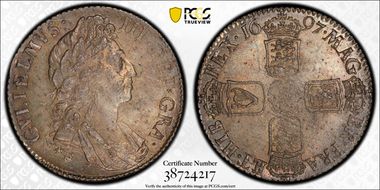 1697 Shil S-3497 1st Bust MS64