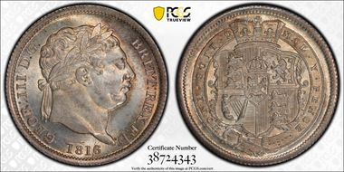 1816 Shil S-3790 MS65+