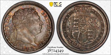 1819/8 Shil S-3790 ESC-2155 MS65