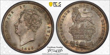 1825 Shil S-3812 Bare Head MS66+