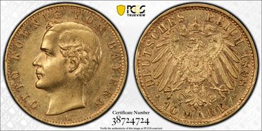 1898-D 10 Mk J-199 AU50