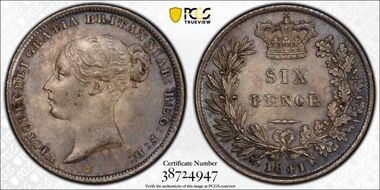 1841 6D S-3908 MS63