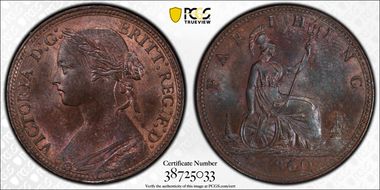 1860 1/4D S-3958 Beaded Border MS66BN