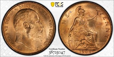 1904 1D S-3990 MS65RD