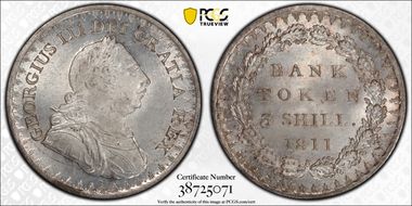 1811 3 Shil S-3769 MS66