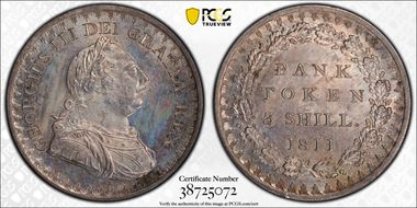 1811 3 Shil S-3769 MS65