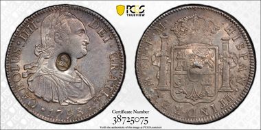 (1797) $1 S-3765A KM-634 C/M on Mex 8R AU55