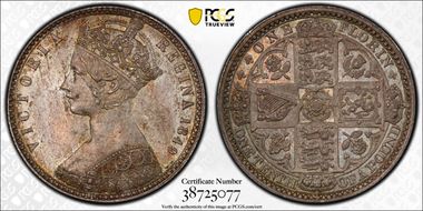 1849 Florin S-3890 MS66