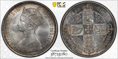 1853 Florin S-3891 MS65