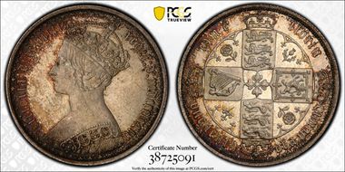 1874 Florin S-3893 MS63+