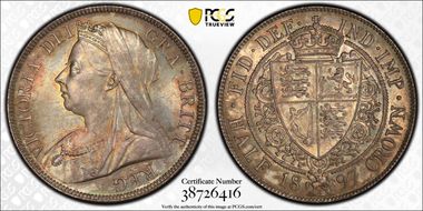 1897 1/2 Cr S-3938 MS65+