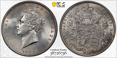 1825 1/2 Cr S-3809 MS63