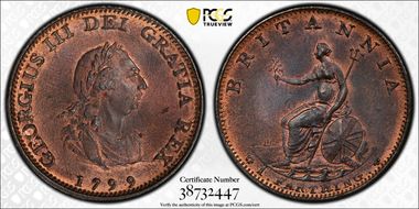 1799 1/4D S-3779 MS65RB