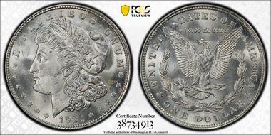 1921 $1 Morgan MS66