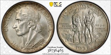 1938-S 50C Boone MS67