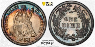 1882 10C PR66