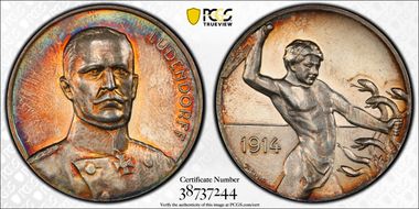 1914 Medal  Zetzmann-4063 Ag SILBER 990 SP62