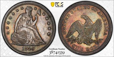 1849 $1 XF45
