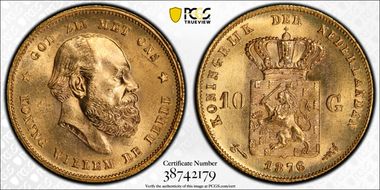 1876 10 G KM-106  Au MS66+