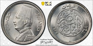 AH1348-1929-BP 2 Pst KM-348 MS65